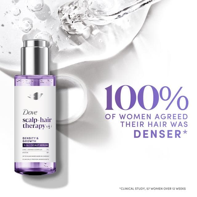 Dove 45ml Scalp + Hair Therapy Density & Growth 3 in 1 Scalp Serum - gallery image 4