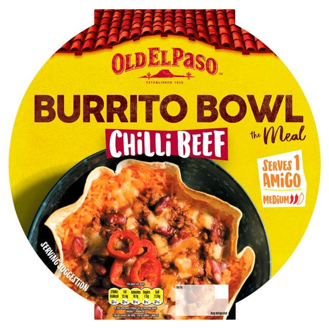 Old El Paso 400g the Meal Chilli Beef Burrito Bowl - gallery image 1