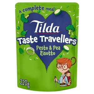Tilda 220g 3+ Years Kids Taste Travellers Pesto & Pea Risotto Meal Pouch
