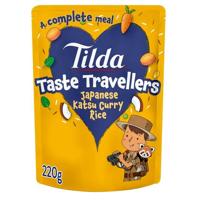 Tilda 220g 3+ Years Kids Taste Travellers Japanese Katsu Curry Rice Meal Pouch - gallery image 1