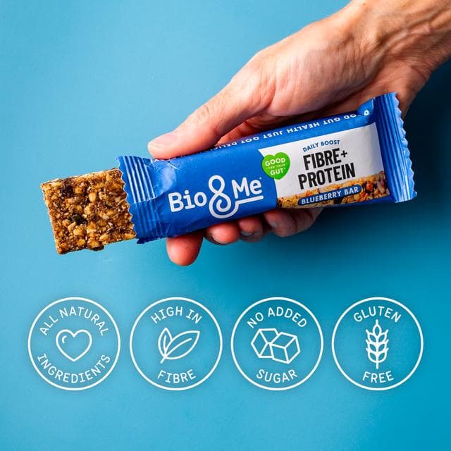 Bio&Me Daily Boost 3 x 40g Fibre + Protein Blueberry Flapjacks Bars - gallery image 3