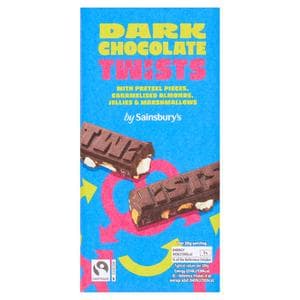 Sainsbury's 140g Dark Chocolate Twists