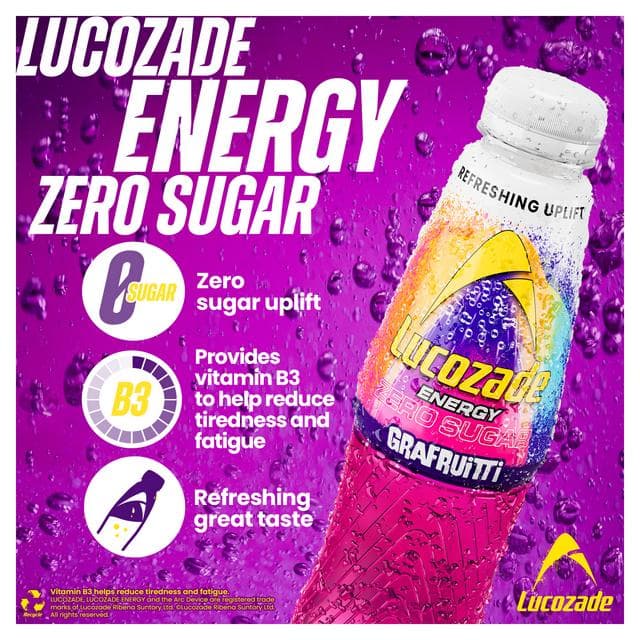 Lucozade 900ml Grafruitti Energy Drink - gallery image 3