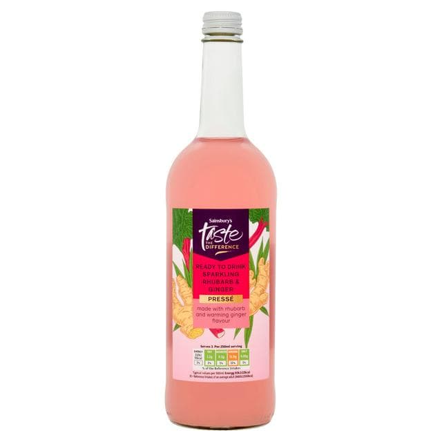 Sainsbury's 750ml Rhubarb Bottle, Taste the Difference - gallery image 1