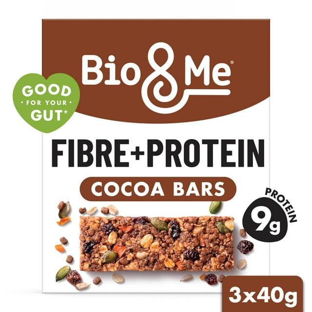 Bio&Me Daily Boost 3 x 40g Fibre+Protein Cocoa Flapjack Bars - gallery image 1