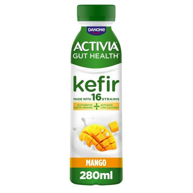 Activia 280g Kefir Mango Gut Health Fruit Yoghurt Drink - gallery image 1