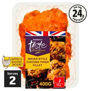 Sainsbury's 400g Indian Style Chicken Thigh Fillet, Taste the Difference