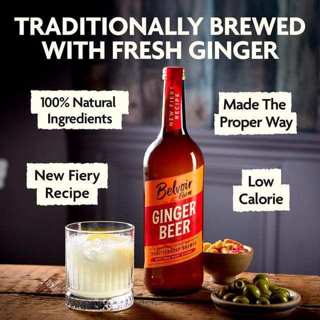 Belvoir Farm Traditionally Brewed Ginger Beer 750ml - gallery image 3
