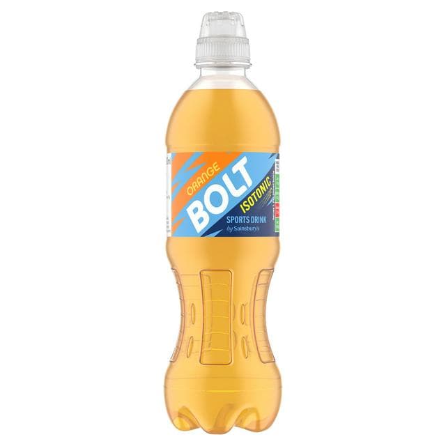 Sainsbury's 500ml Orange Bolt Isotonic Sports Drink - gallery image 1