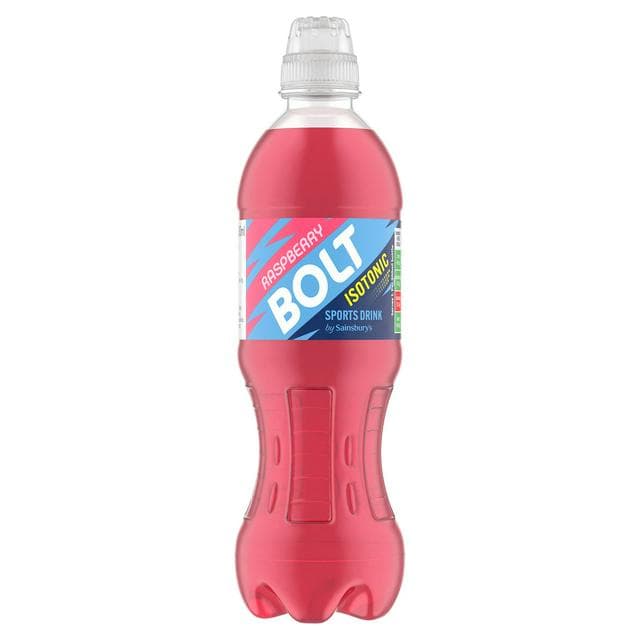 Sainsbury's 500ml Raspberry Bolt Isotonic Sports Drink - gallery image 1