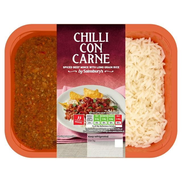 Sainsbury's 400g Chilli Con Carne - gallery image 1