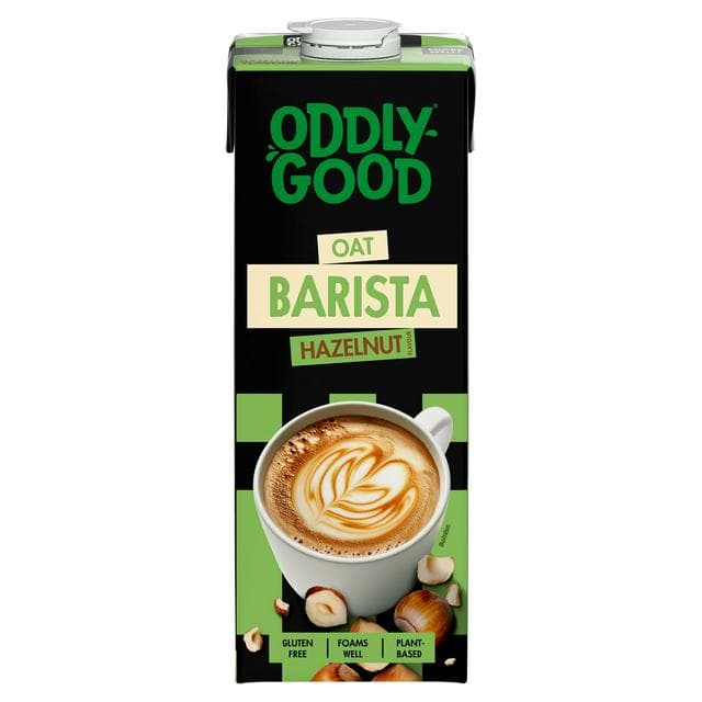 Oddlygood 1L Hazelnut Flavour Oat Barista Drink - gallery image 1