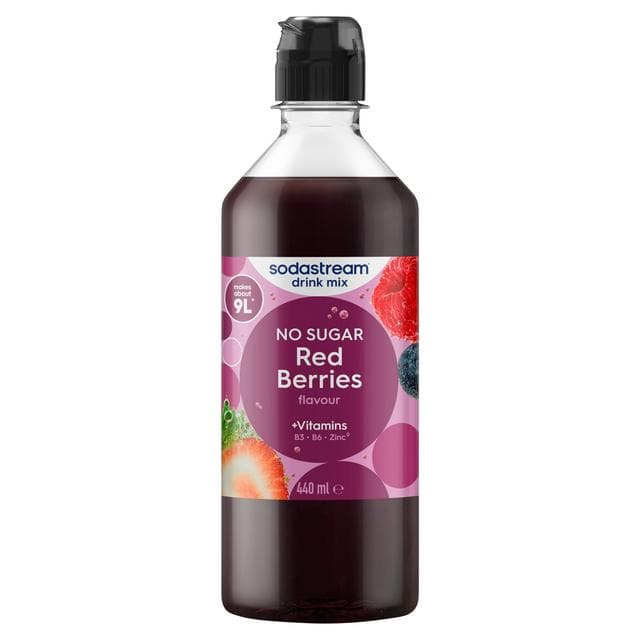 Sodastream 440ml Classics Red Berries Flavour Sparkling Drink Mix - gallery image 1