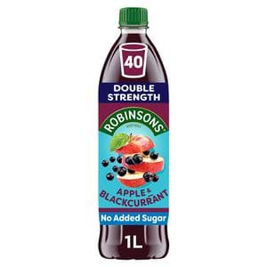 Robinsons 1L Double Strength Apple & Blackcurrant No Added Sugar Squash