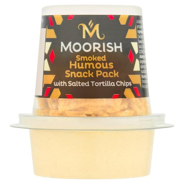Moorish 77g Salted Tortilla Chips Smoked Humous Snack Pack - gallery image 1