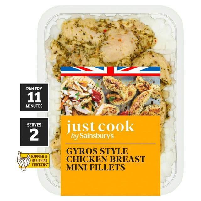 Sainsbury’s Just Cook 320g Gyros style Chicken breast mini fillets - gallery image 1
