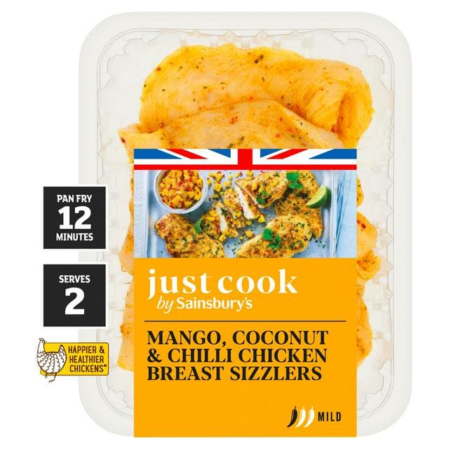 Sainsbury’s Just Cook 330g Mango, Coconut & chilli Chicken breast Grills - gallery image 1