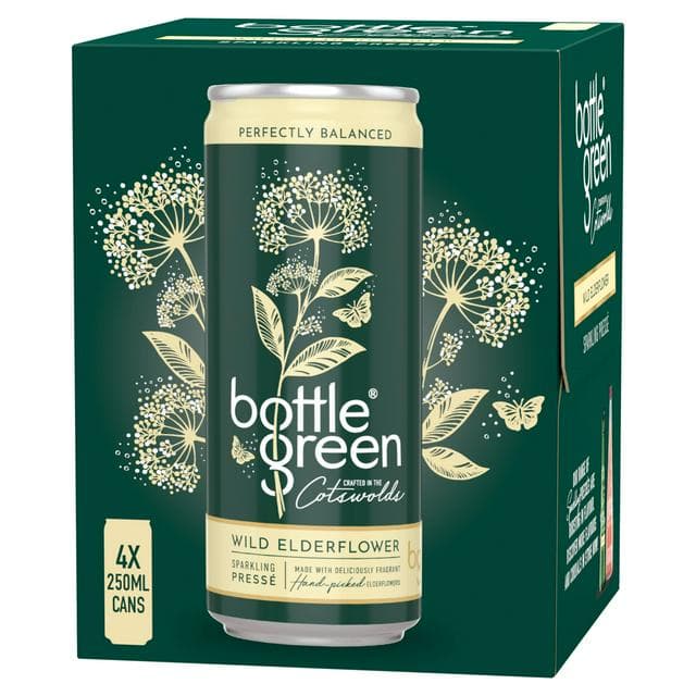 Bottlegreen 4 x 250ml Wild Elderflower Sparkling Presse - gallery image 1