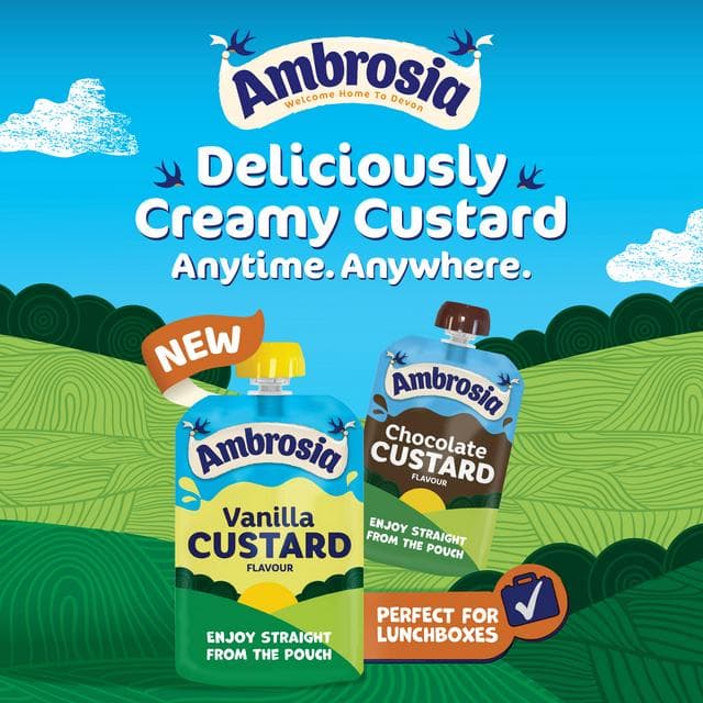 Ambrosia 100g Chocolate Custard Dessert Snack Pouch - gallery image 3