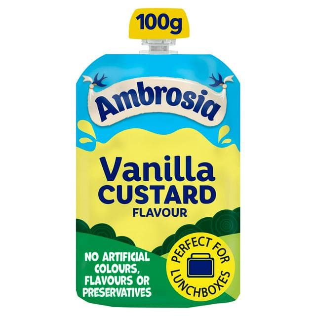 Ambrosia 100g Vanilla Custard Dessert Snack Pouch - gallery image 1