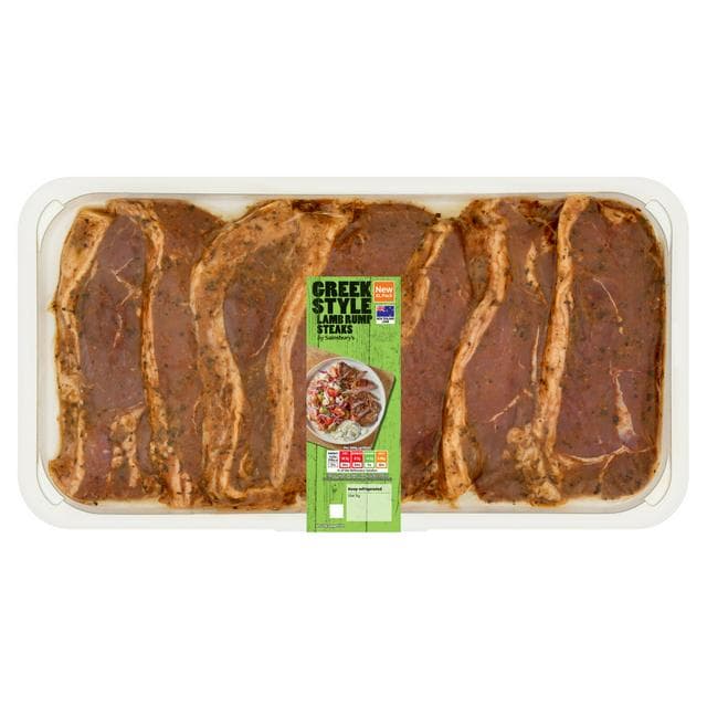 Sainsbury's 680g Greek Style Lamb Rump Steaks - gallery image 1