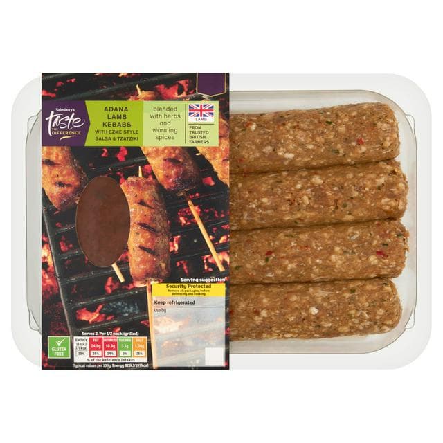 Sainsbury's 400g Tzatziki & Ezme Sa Adana Kebab, Taste the Difference - gallery image 1