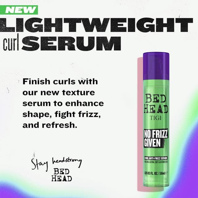Bed Head by TIGI No Frizz Given Curl 50ml Anti-Frizz Serum - gallery image 2