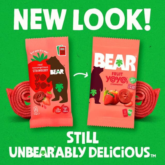BEAR 9 x 20g Fruit Yoyos Raspberry Family Pack - gallery image 2