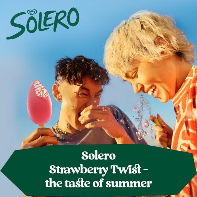 Solero 3 x 90ml Strawberry Twist Ice Cream Lollies - gallery image 5