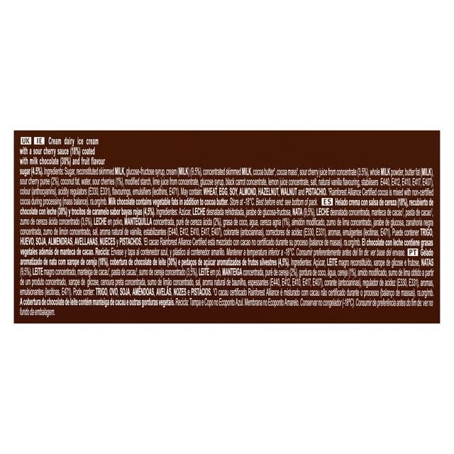 Magnum 12 x 17ml Bonbon Cherry & Milk Chocolate Ice Cream Frozen Snack - gallery image 4
