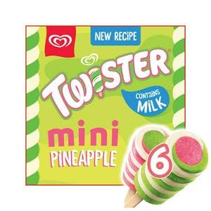Twister 6 x 50ml Mini Pineapple Ice Cream Lollies