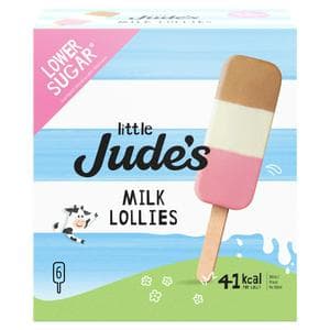 Little Jude's 6 x 45ml Milk Lollies