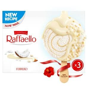 Raffaello 3 x 90ml Ice Cream Sticks