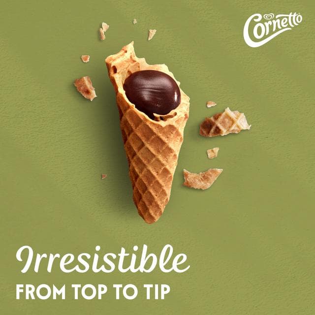 Cornetto Max 4 x 90ml Pistachio Ice Cream Cones - gallery image 3