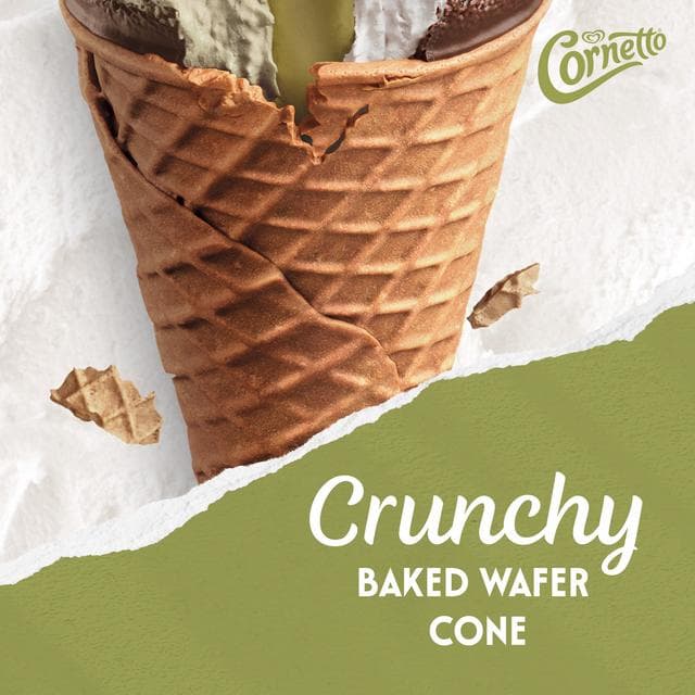 Cornetto Max 4 x 90ml Pistachio Ice Cream Cones - gallery image 5