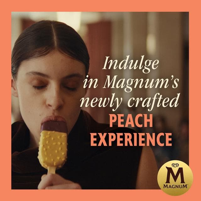 Magnum Signature 3 x 90ml Peach Ice Cream Sticks - gallery image 4