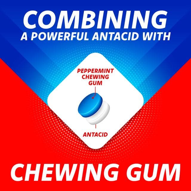 Rennie 750mg Medicated Peppermint Flavour Chewing Gum - gallery image 5