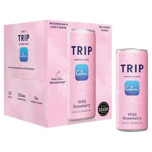 TRIP 4 x 250ml Wild Strawberry Sparkling Drink