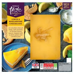 Sainsbury's 500g Lemon & Mascarpone Cheesecake, Taste the Difference, Limited Edition