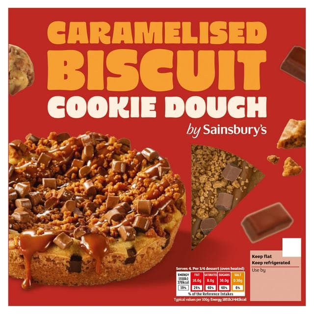 Sainsbury's Loaded 335g Caramelised Biscuit Cookie Dough - gallery image 1