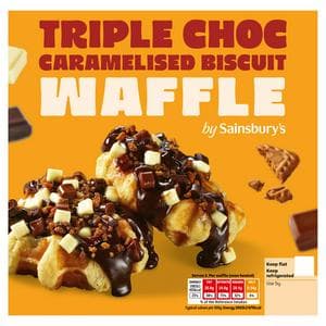 Sainsbury's Loaded 190g Triple Choc Caramelised Biscuit Waffle