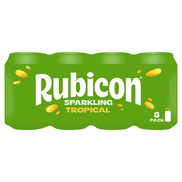 Rubicon 8 x 330ml Sparkling Tropical Cans - gallery image 1