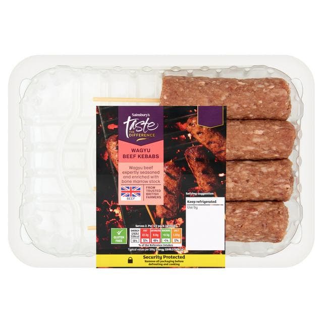 Sainsbury's Beef Wagyu Kebab, Taste the Difference 320g - gallery image 1