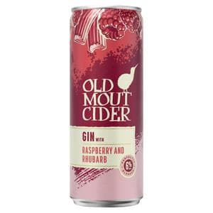Old Mout Cider 330ml Gin Cocktail Raspberry & Rhubarb Can
