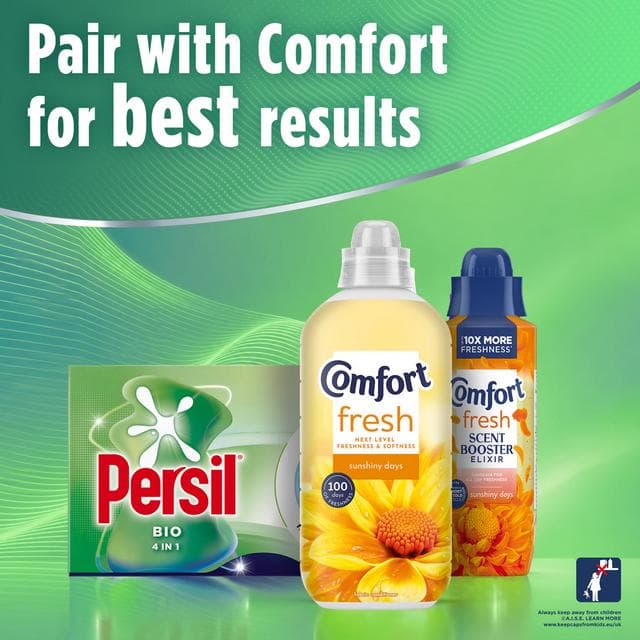 Persil 25 Washes 4 in 1 Fast Dissolving Bio Laundry Capsules - gallery image 6