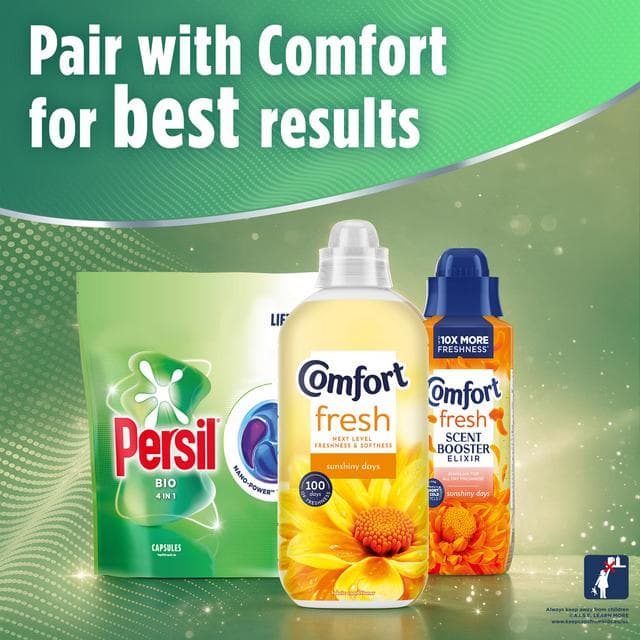Persil 48 Washes 4 in 1 Fast Dissolving Bio Laundry Capsules - gallery image 6