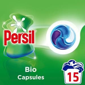 Persil 15 Washes 4 in 1 Fast Dissolving Bio Laundry Capsules