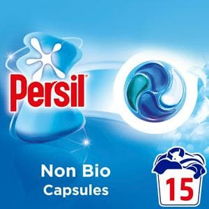 Persil 15 Washes 4 in 1 Fast Dissolving Non Bio Laundry Capsules