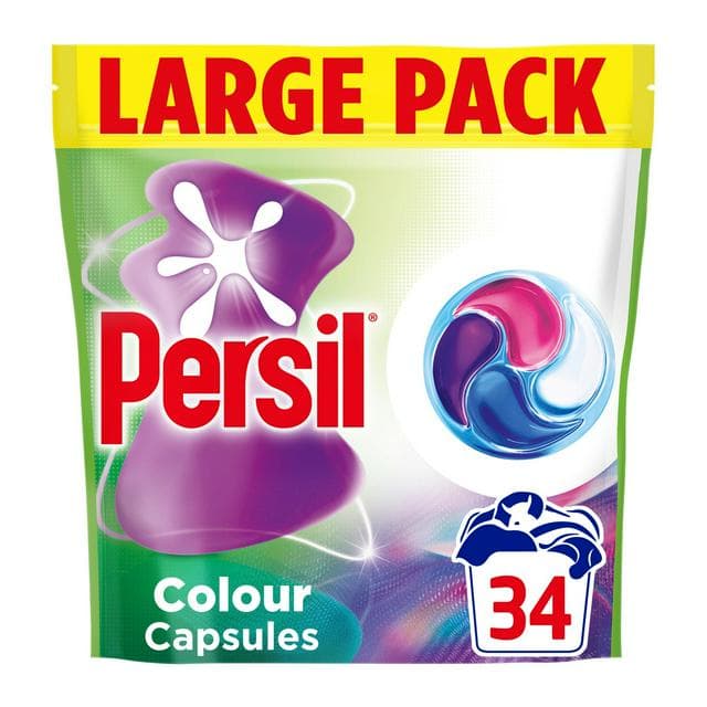 Persil 34 Washes Colour 4 in 1 Fast Dissolving Laundry Capsules - gallery image 1