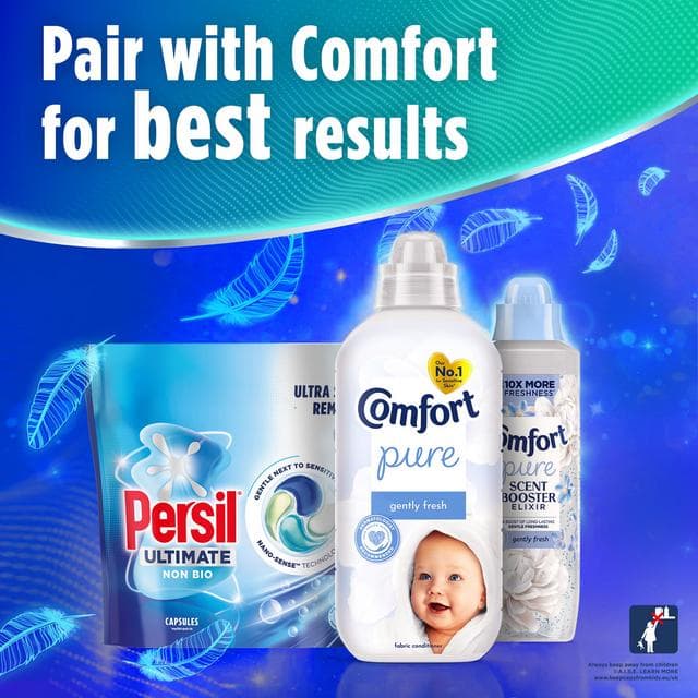 Persil Ultimate 44 Washes Ultra Stain Removal Non Bio Laundry Capsules - gallery image 6